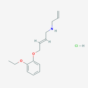 molecular formula C15H22ClNO2 B4439731 N-allyl-4-(2-ethoxyphenoxy)but-2-en-1-amine hydrochloride 