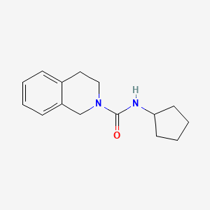 molecular formula C15H20N2O B4439762 N-cyclopentyl-3,4-dihydro-2(1H)-isoquinolinecarboxamide 
