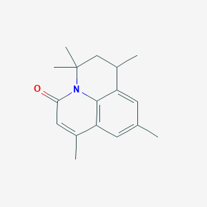 molecular formula C17H21NO B4439763 1,3,3,7,9-pentamethyl-2,3-dihydro-1H,5H-pyrido[3,2,1-ij]quinolin-5-one 
