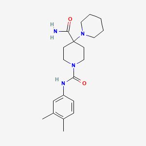 molecular formula C20H30N4O2 B4439801 N~1~'-(3,4-dimethylphenyl)-1,4'-bipiperidine-1',4'-dicarboxamide 