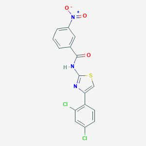molecular formula C16H9Cl2N3O3S B443981 N-[4-(2,4-dichlorophenyl)-1,3-thiazol-2-yl]-3-nitrobenzamide CAS No. 438530-31-5