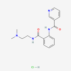 molecular formula C17H21ClN4O2 B4439823 N-[2-({[2-(dimethylamino)ethyl]amino}carbonyl)phenyl]nicotinamide hydrochloride 