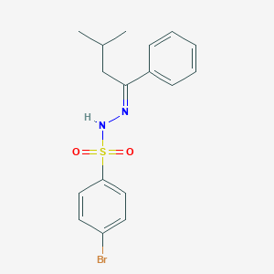 4-bromo-N'-(3-methyl-1-phenylbutylidene)benzenesulfonohydrazide