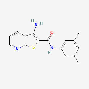 molecular formula C16H15N3OS B4439899 3-amino-N-(3,5-dimethylphenyl)thieno[2,3-b]pyridine-2-carboxamide 
