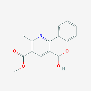 molecular formula C15H13NO4 B4439903 methyl 5-hydroxy-2-methyl-5H-chromeno[4,3-b]pyridine-3-carboxylate 