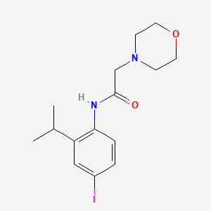 molecular formula C15H21IN2O2 B4439909 N-(4-iodo-2-isopropylphenyl)-2-(4-morpholinyl)acetamide 