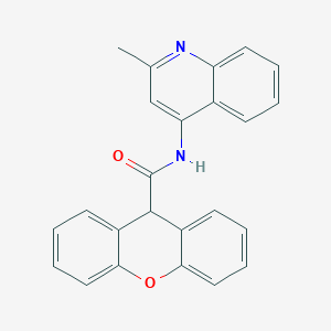 molecular formula C24H18N2O2 B443991 N-(2-methylquinolin-4-yl)-9H-xanthene-9-carboxamide 