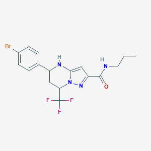5-(4-bromophenyl)-N-propyl-7-(trifluoromethyl)-4,5,6,7-tetrahydropyrazolo[1,5-a]pyrimidine-2-carboxamide