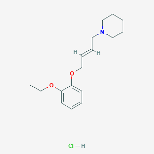molecular formula C17H26ClNO2 B4439951 1-[4-(2-ethoxyphenoxy)but-2-en-1-yl]piperidine hydrochloride 