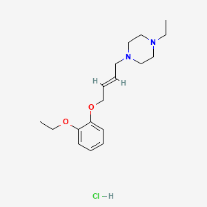 molecular formula C18H29ClN2O2 B4439970 1-[4-(2-ethoxyphenoxy)but-2-en-1-yl]-4-ethylpiperazine hydrochloride 