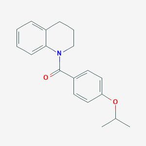 molecular formula C19H21NO2 B443999 1-(4-Isopropoxybenzoyl)-1,2,3,4-tetrahydroquinoline CAS No. 351157-92-1