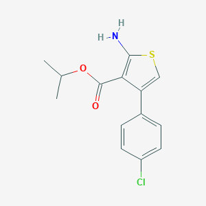 molecular formula C14H14ClNO2S B444000 Isopropyl 2-amino-4-(4-chlorophenyl)thiophene-3-carboxylate CAS No. 350997-26-1