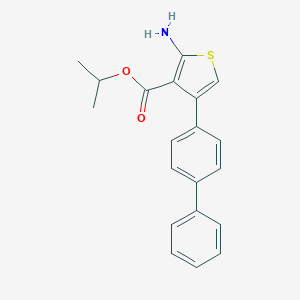 molecular formula C20H19NO2S B444002 Propan-2-yl 2-amino-4-(biphenyl-4-yl)thiophene-3-carboxylate 