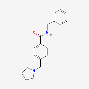 molecular formula C19H22N2O B4440031 N-benzyl-4-(1-pyrrolidinylmethyl)benzamide 