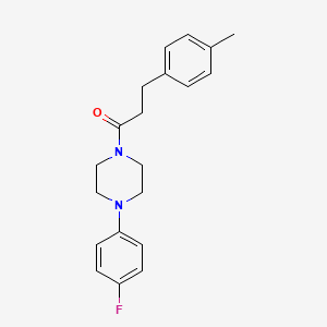 molecular formula C20H23FN2O B4440036 1-(4-fluorophenyl)-4-[3-(4-methylphenyl)propanoyl]piperazine 