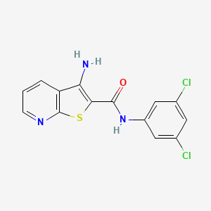 molecular formula C14H9Cl2N3OS B4440071 3-amino-N-(3,5-dichlorophenyl)thieno[2,3-b]pyridine-2-carboxamide 