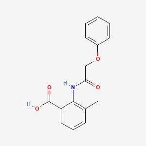 molecular formula C16H15NO4 B4440103 3-methyl-2-[(phenoxyacetyl)amino]benzoic acid 