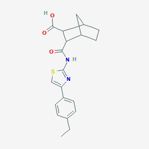 3-({[4-(4-Ethylphenyl)-1,3-thiazol-2-yl]amino}carbonyl)bicyclo[2.2.1]heptane-2-carboxylic acid
