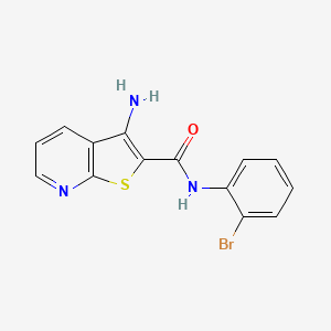 molecular formula C14H10BrN3OS B4440133 3-amino-N-(2-bromophenyl)thieno[2,3-b]pyridine-2-carboxamide 