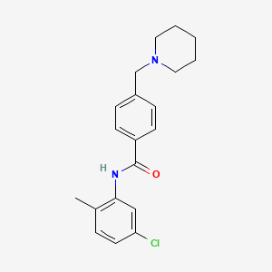 molecular formula C20H23ClN2O B4440160 N-(5-chloro-2-methylphenyl)-4-(1-piperidinylmethyl)benzamide 