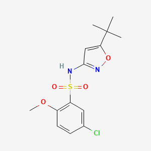 N-(5-tert-butyl-3-isoxazolyl)-5-chloro-2-methoxybenzenesulfonamide