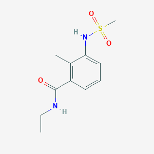 molecular formula C11H16N2O3S B4440176 N-ethyl-2-methyl-3-[(methylsulfonyl)amino]benzamide 