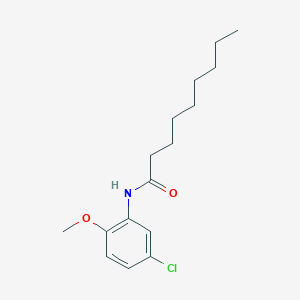 molecular formula C16H24ClNO2 B444018 N-(5-chloro-2-methoxyphenyl)nonanamide 