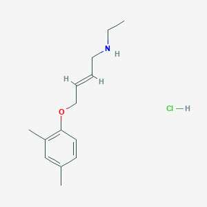 molecular formula C14H22ClNO B4440213 [4-(2,4-dimethylphenoxy)but-2-en-1-yl]ethylamine hydrochloride 