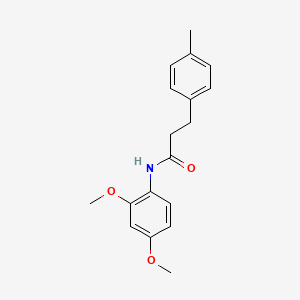 molecular formula C18H21NO3 B4440248 N-(2,4-dimethoxyphenyl)-3-(4-methylphenyl)propanamide 