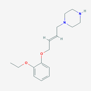 molecular formula C16H24N2O2 B4440253 1-[4-(2-ethoxyphenoxy)-2-buten-1-yl]piperazine 