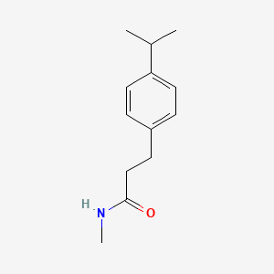 molecular formula C13H19NO B4440263 3-(4-isopropylphenyl)-N-methylpropanamide 
