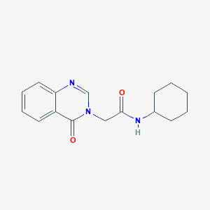 molecular formula C16H19N3O2 B4440284 N-cyclohexyl-2-(4-oxo-3(4H)-quinazolinyl)acetamide 