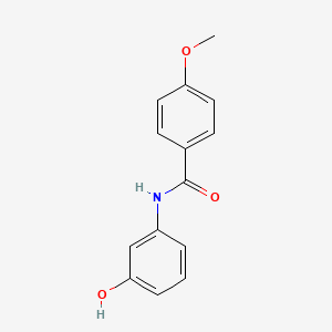 molecular formula C14H13NO3 B4440285 N-(3-hydroxyphenyl)-4-methoxybenzamide 