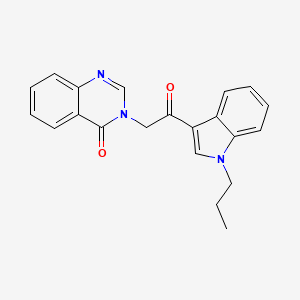 molecular formula C21H19N3O2 B4440288 3-[2-oxo-2-(1-propyl-1H-indol-3-yl)ethyl]-4(3H)-quinazolinone 