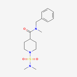 molecular formula C16H25N3O3S B4440381 N-benzyl-1-[(dimethylamino)sulfonyl]-N-methyl-4-piperidinecarboxamide 