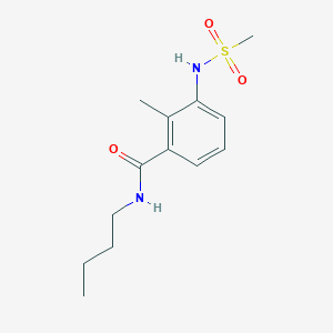 molecular formula C13H20N2O3S B4440391 N-butyl-2-methyl-3-[(methylsulfonyl)amino]benzamide 