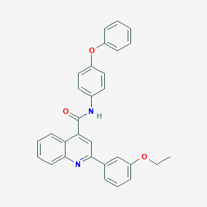 molecular formula C30H24N2O3 B444045 2-(3-ethoxyphenyl)-N-(4-phenoxyphenyl)quinoline-4-carboxamide 