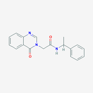 molecular formula C18H17N3O2 B4440457 2-(4-oxo-3(4H)-quinazolinyl)-N-(1-phenylethyl)acetamide 