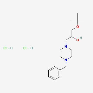 1-(4-benzyl-1-piperazinyl)-3-tert-butoxy-2-propanol dihydrochloride