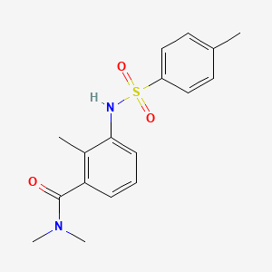 molecular formula C17H20N2O3S B4440495 N,N,2-trimethyl-3-{[(4-methylphenyl)sulfonyl]amino}benzamide 