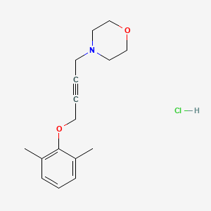 molecular formula C16H22ClNO2 B4440512 4-[4-(2,6-dimethylphenoxy)but-2-yn-1-yl]morpholine hydrochloride 