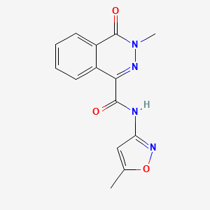 molecular formula C14H12N4O3 B4440575 3-methyl-N-(5-methyl-3-isoxazolyl)-4-oxo-3,4-dihydro-1-phthalazinecarboxamide 