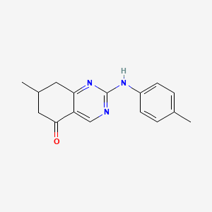 molecular formula C16H17N3O B4440578 7-methyl-2-[(4-methylphenyl)amino]-7,8-dihydro-5(6H)-quinazolinone 