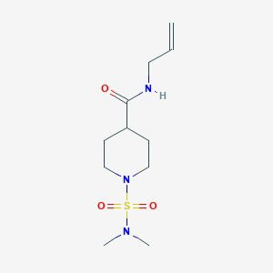molecular formula C11H21N3O3S B4440645 N-allyl-1-[(dimethylamino)sulfonyl]-4-piperidinecarboxamide 