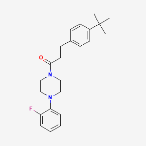 molecular formula C23H29FN2O B4440656 1-[3-(4-tert-butylphenyl)propanoyl]-4-(2-fluorophenyl)piperazine 