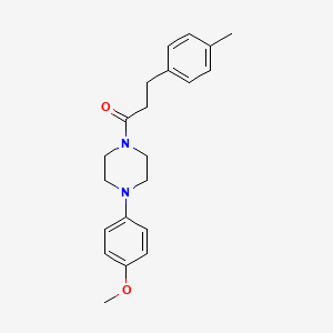 1-(4-methoxyphenyl)-4-[3-(4-methylphenyl)propanoyl]piperazine