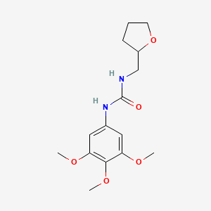 molecular formula C15H22N2O5 B4440668 N-(tetrahydro-2-furanylmethyl)-N'-(3,4,5-trimethoxyphenyl)urea CAS No. 68061-12-1