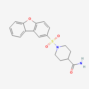 molecular formula C18H18N2O4S B4440679 1-(dibenzo[b,d]furan-2-ylsulfonyl)-4-piperidinecarboxamide 