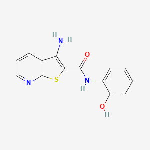 molecular formula C14H11N3O2S B4440713 3-amino-N-(2-hydroxyphenyl)thieno[2,3-b]pyridine-2-carboxamide 