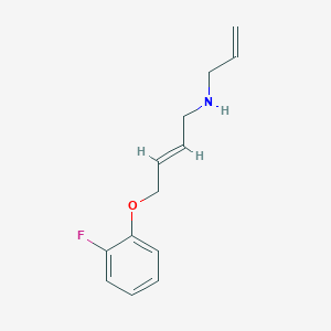 molecular formula C13H16FNO B4440728 N-allyl-4-(2-fluorophenoxy)-2-buten-1-amine 